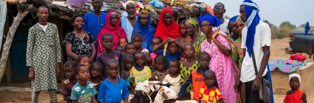 Habitants d'un village du Sénégal