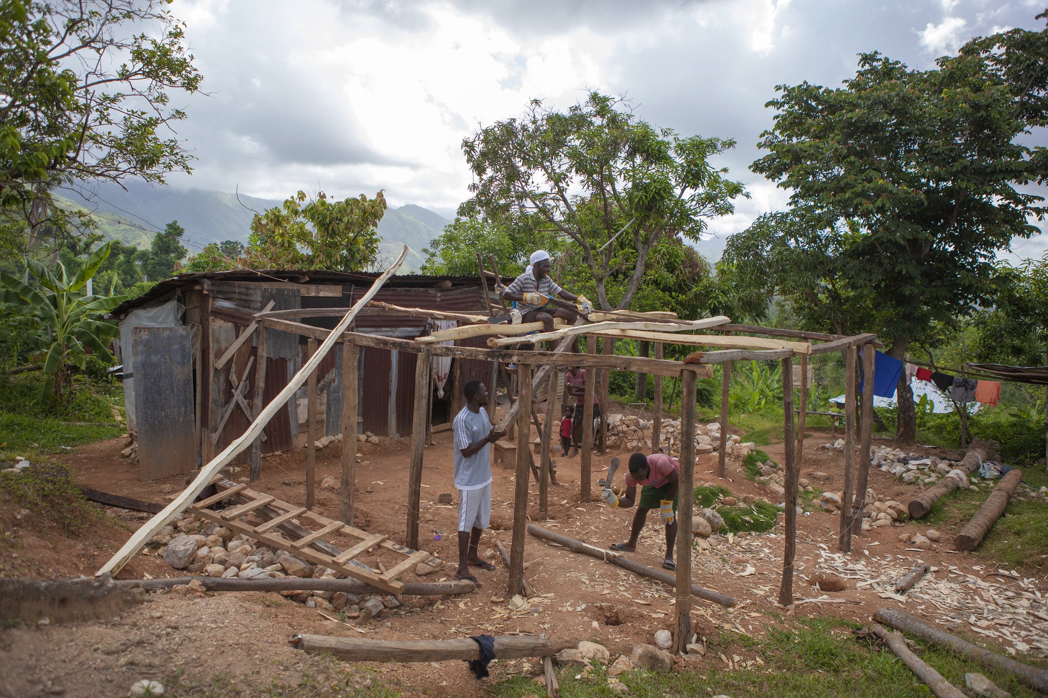 Reconstruction en Haïti après l'ouragan Matthew