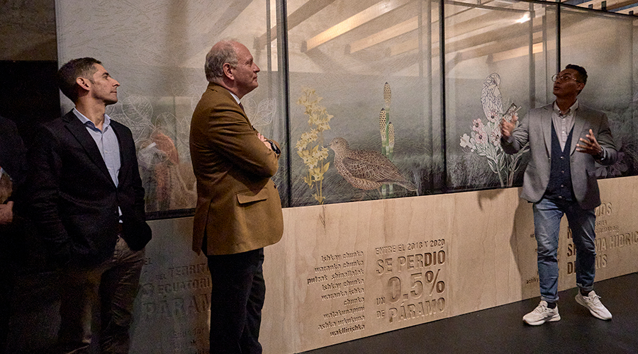 Inauguración exposición "Somos páramo" museo Yaku, Ecuador