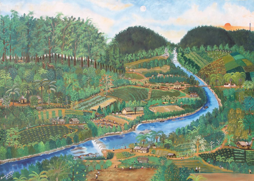 Dessin vert guatémaltèque